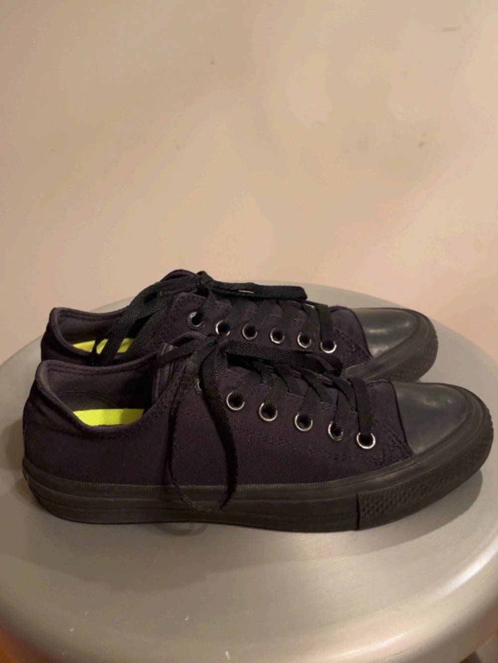 Converse Chuck Taylor All Star II Black Monochrome Low Sneakers Kids 5 Unisex